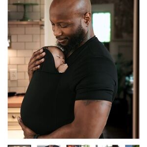 Lalabu - Dad built in carrier shirt in black - size MEDIUM